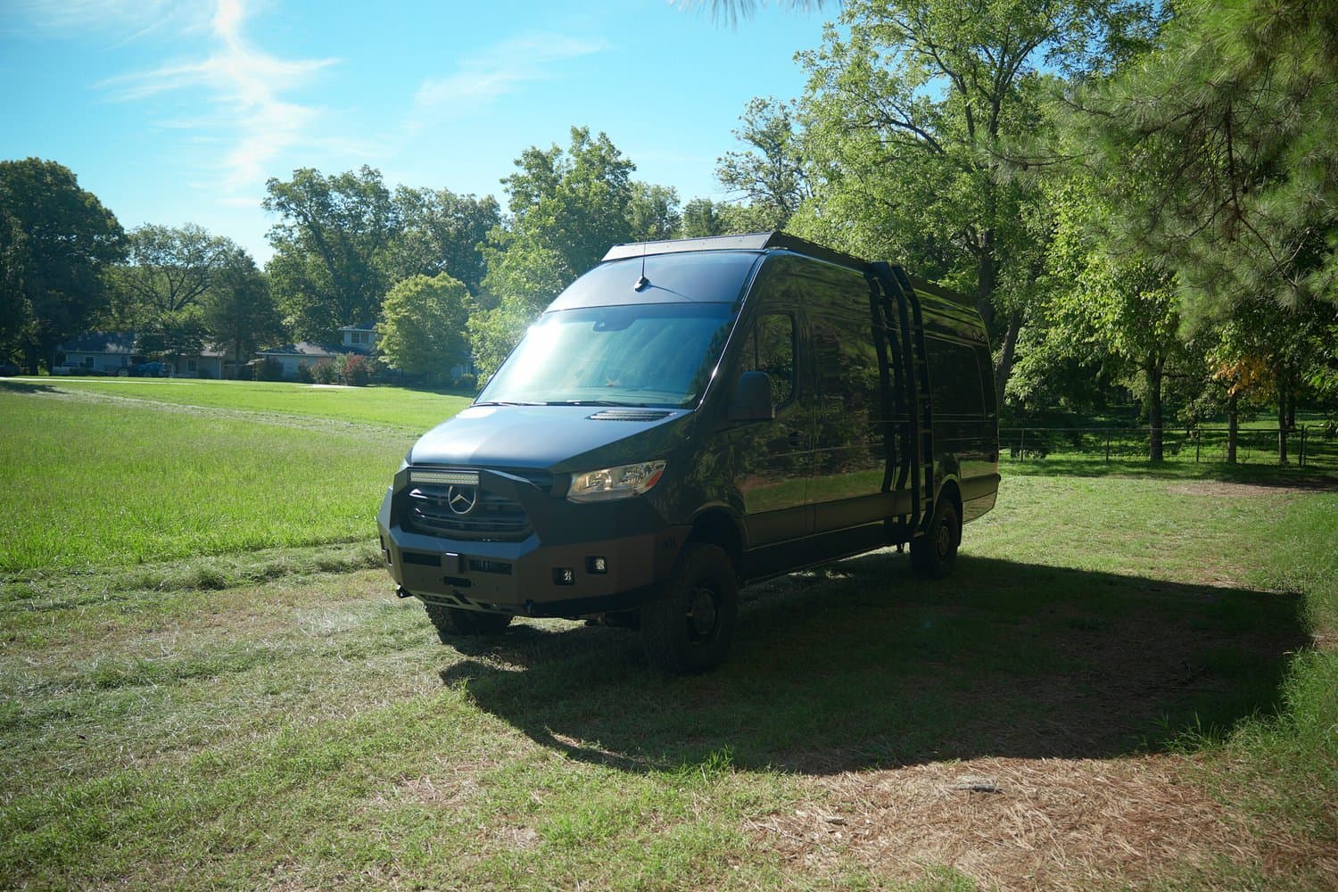 Black Sprinter adventure van