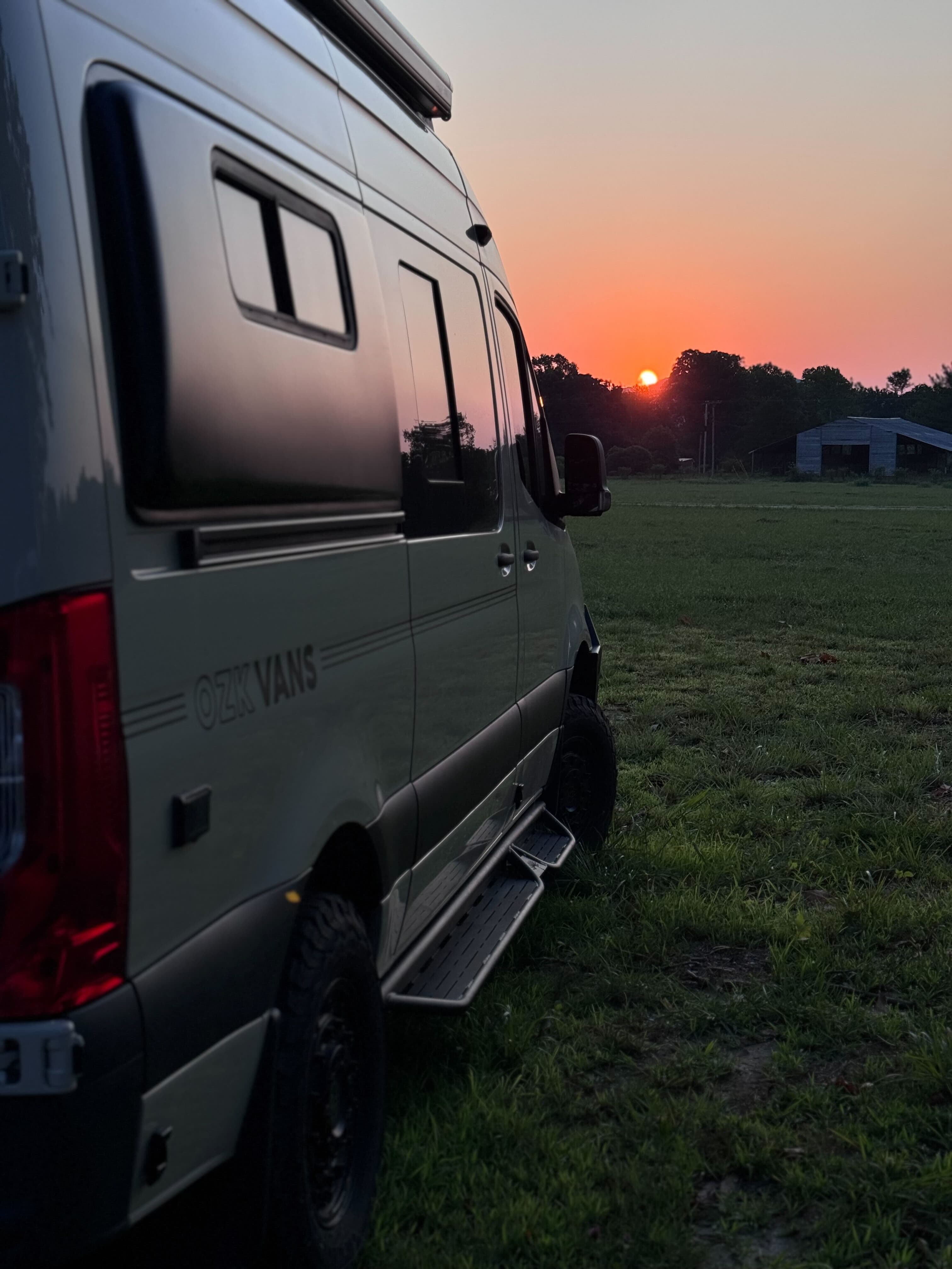 OZK Van at Sunset